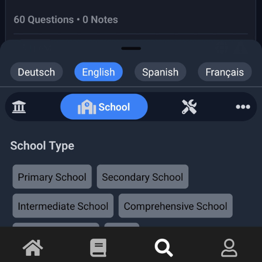 Search and filters for study sets